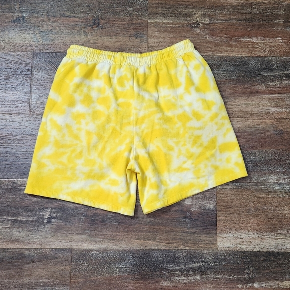 SUBLIME YELLOW TIE DYE SWEATPANT SHORTS SIZE LARGE - Picture 6 of 8